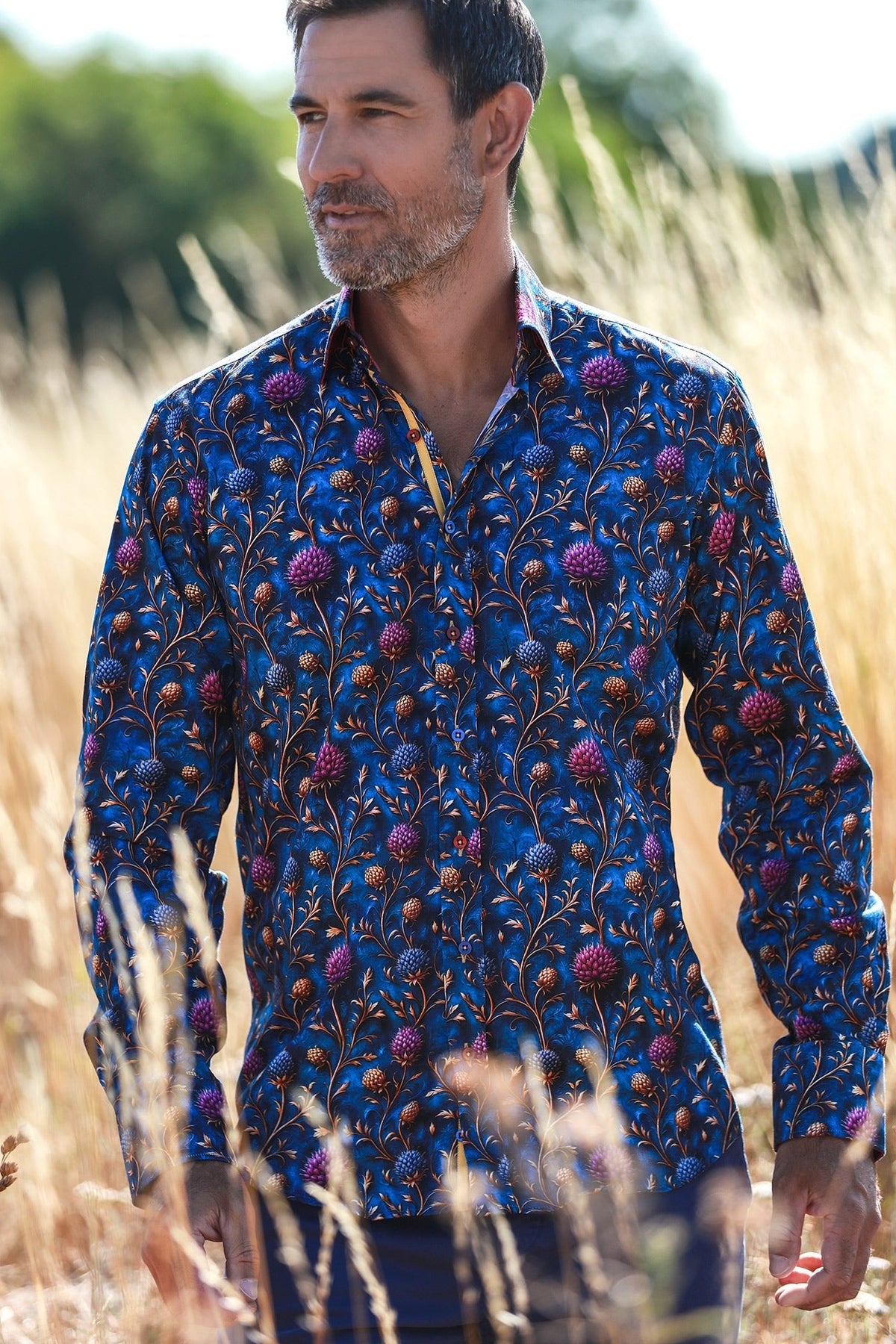 Highland Thistles Print Shirt