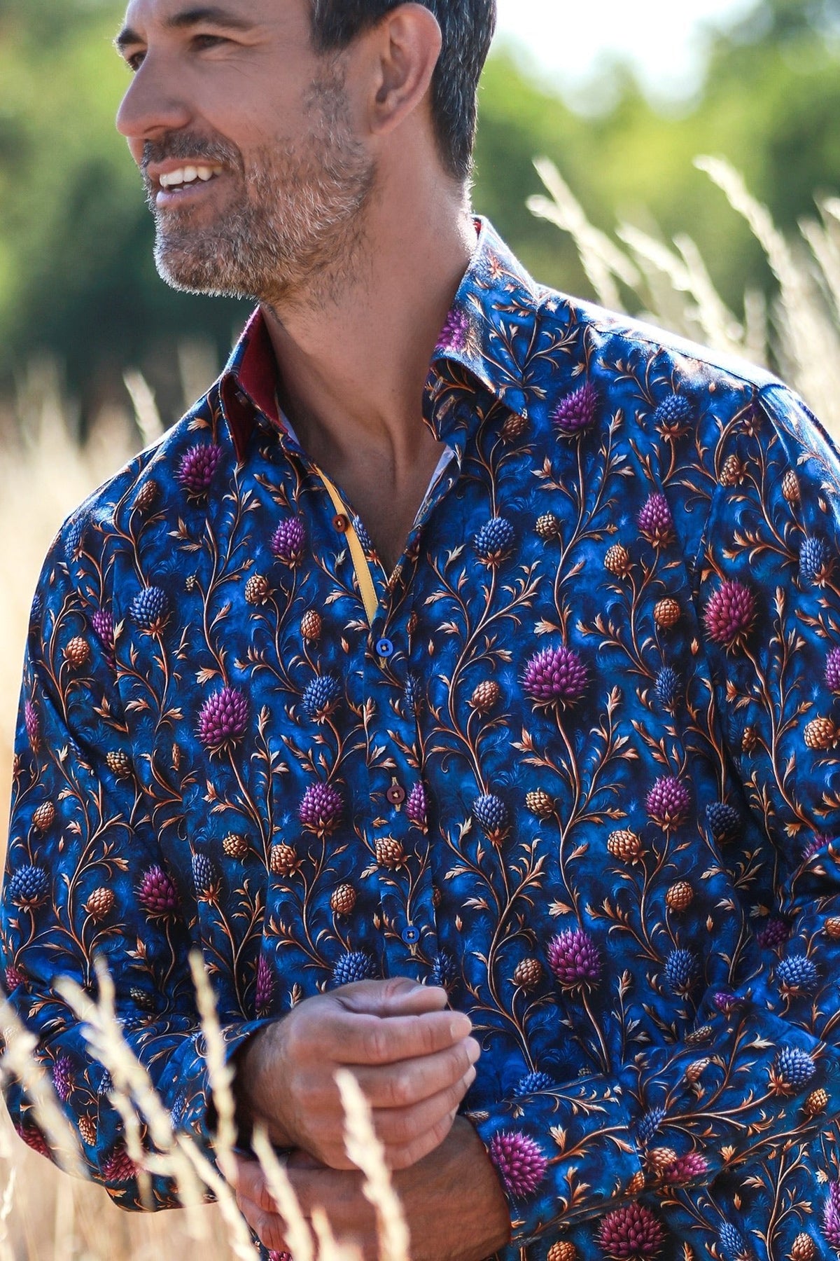 Highland Thistles Print Shirt