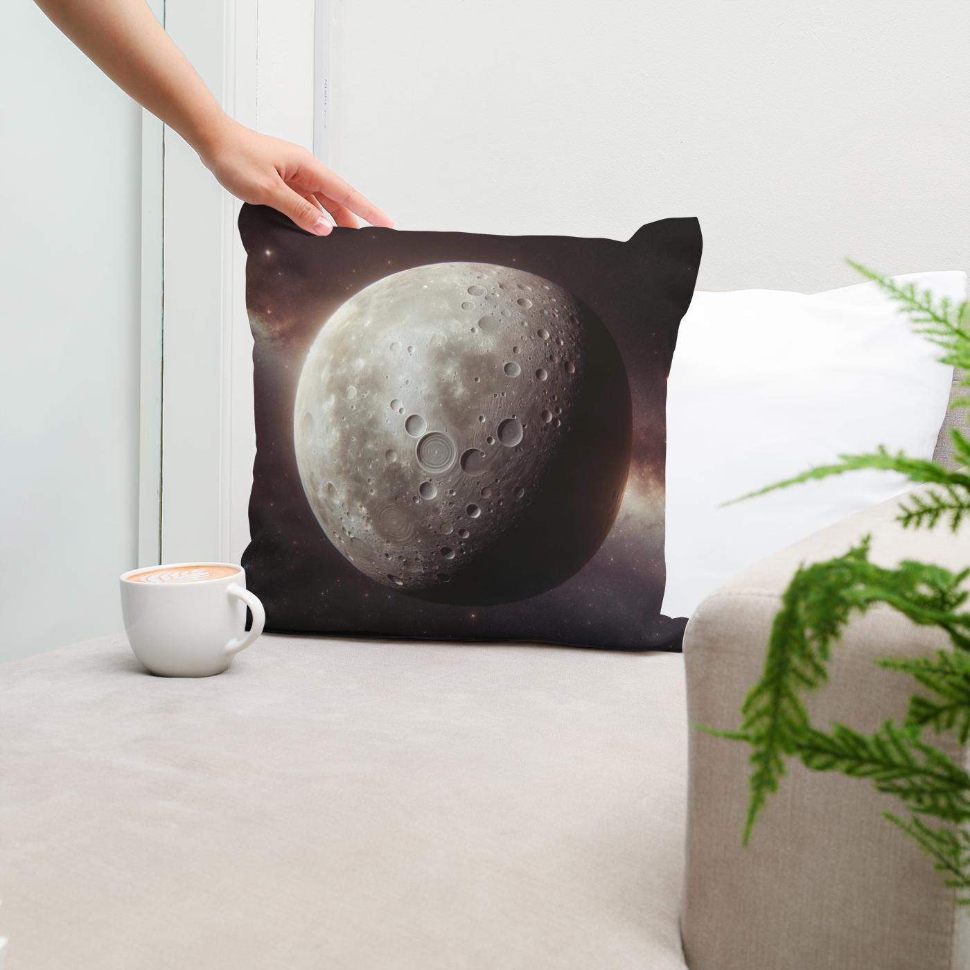 Ganymede's Magnetic Mystery Cotton Cushion