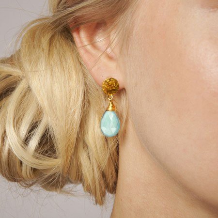 [PRE-ORDER] Athena Large Drop Earrings Pariba Onyx