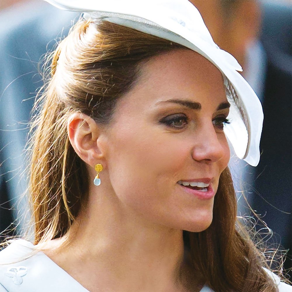 Classic Athena Drop Earrings: Fuchsia Onyx