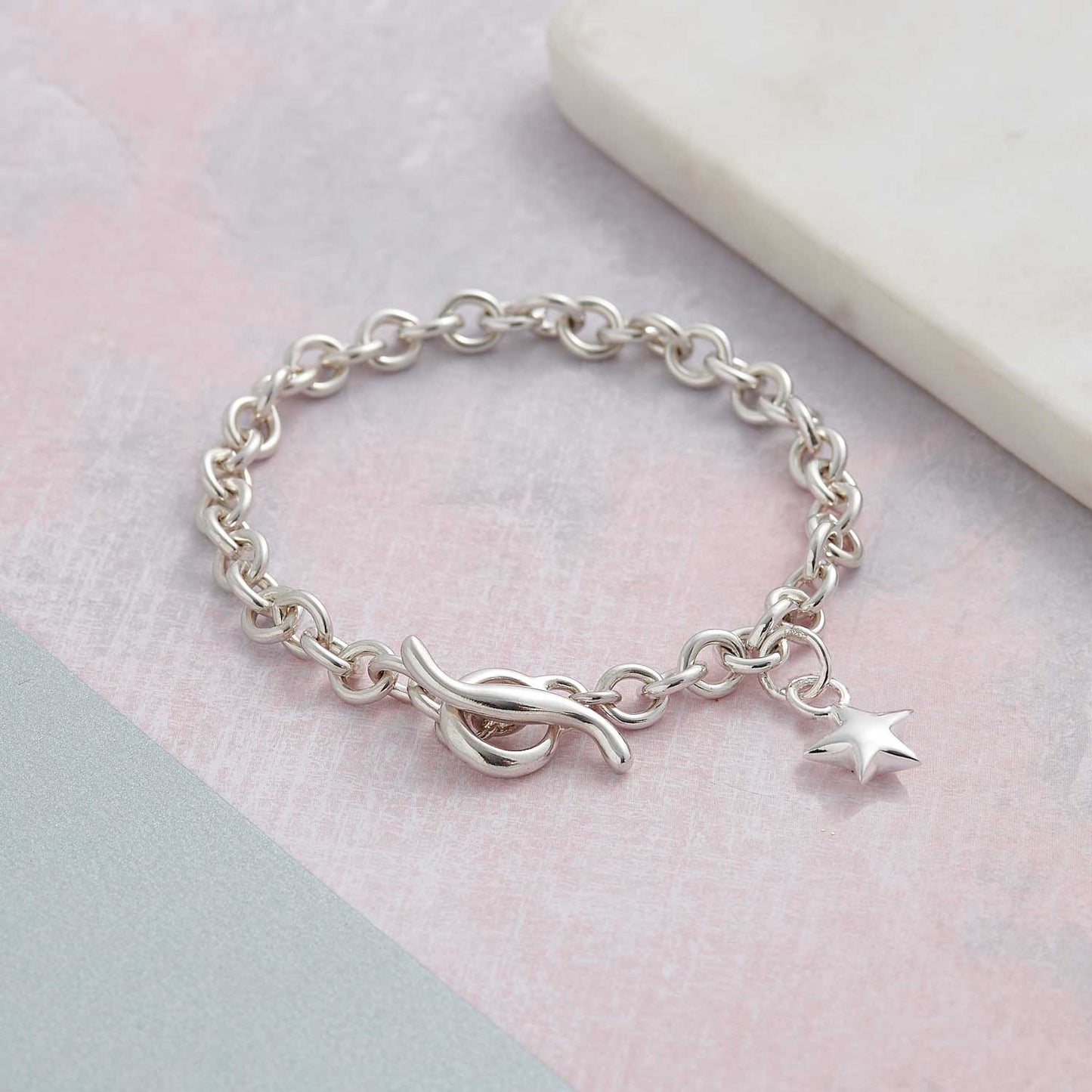 Stardust Trace Chain Charm Bracelet