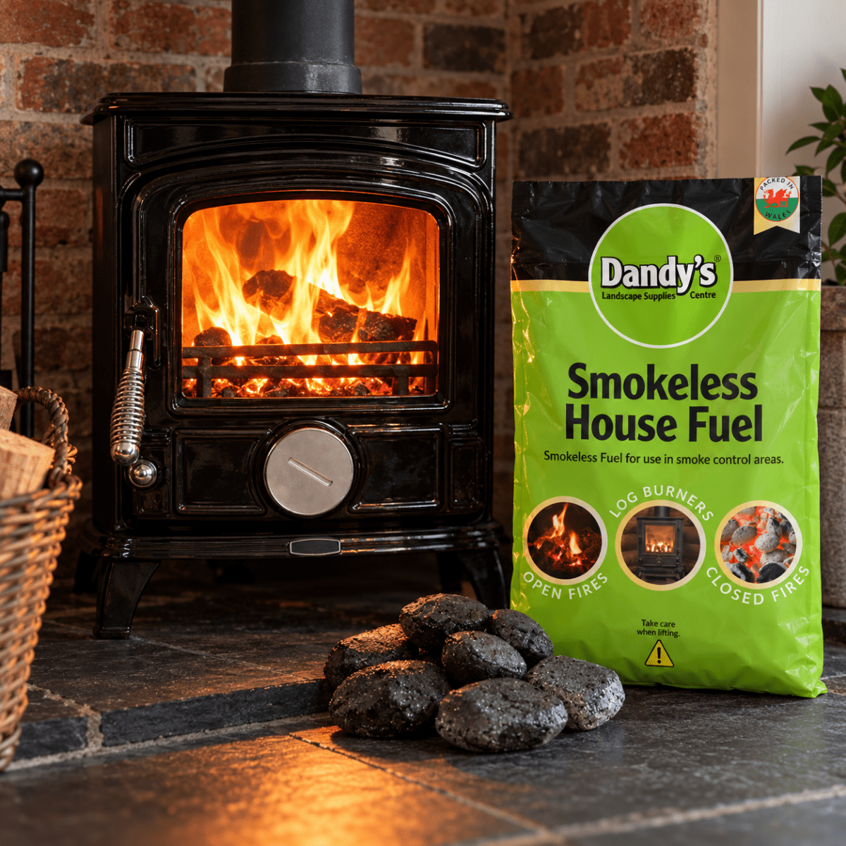 Smokeless Ovals House Fuel Handy Bags