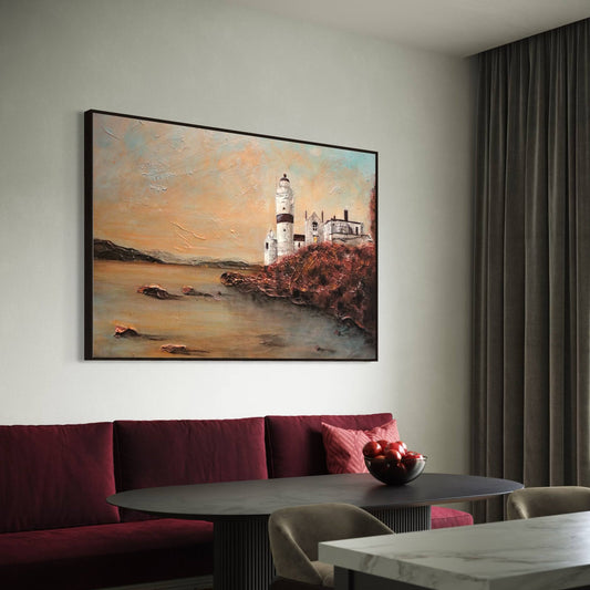 Cloch Lighthouse Dawn | Statement Interior Wall Art from Scotland