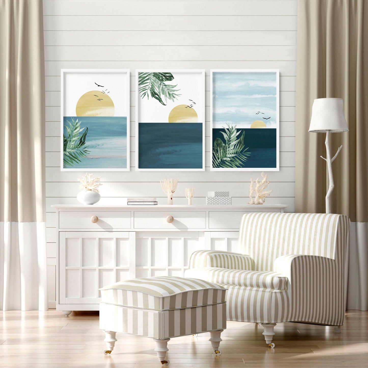 Tropical wall art | Set of 3 wall art prints
