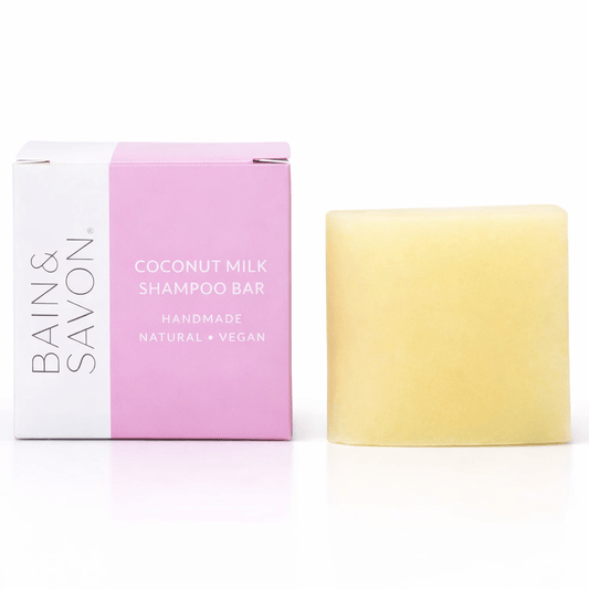 Coconut Milk Enriching Shampoo & Body Bar - Plastic Free Eco Shower Bars, 110g