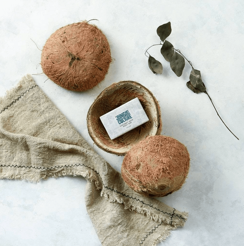 Coconut Husk Natural Eco Exfoliant Body Soap For Soft Clean Skin