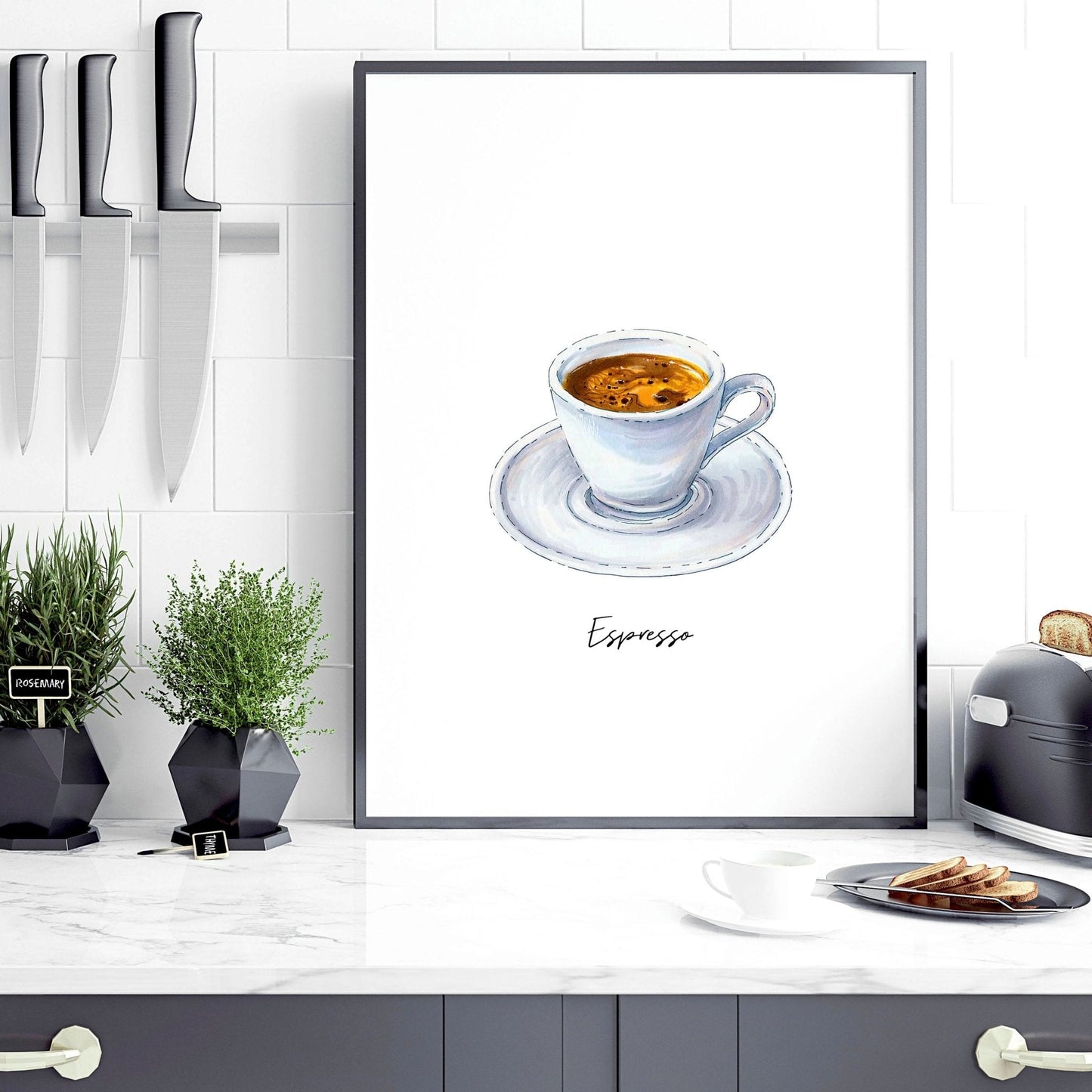 Coffee art prints | set of 3 wall art