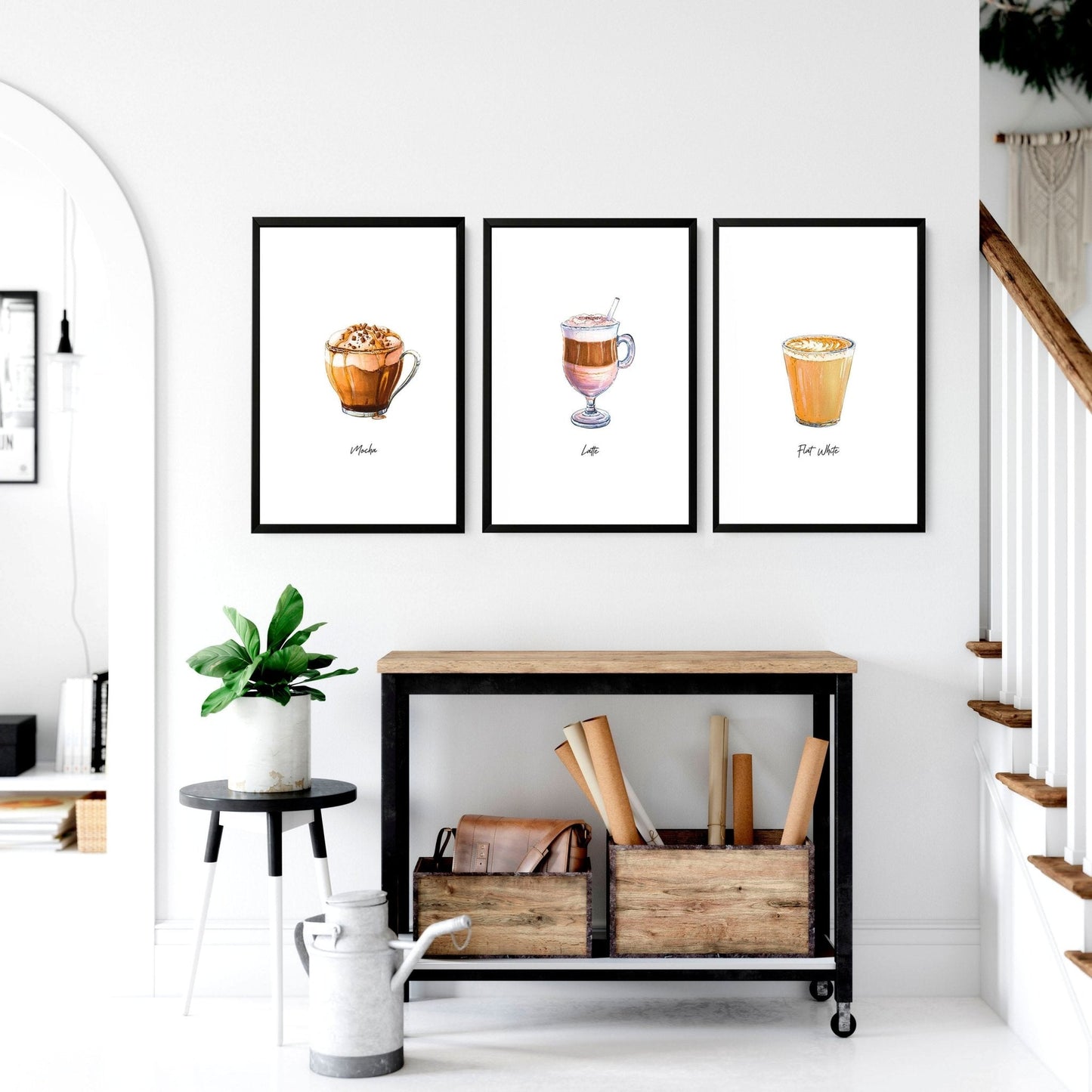 Coffee prints | set of 3 wall art prints