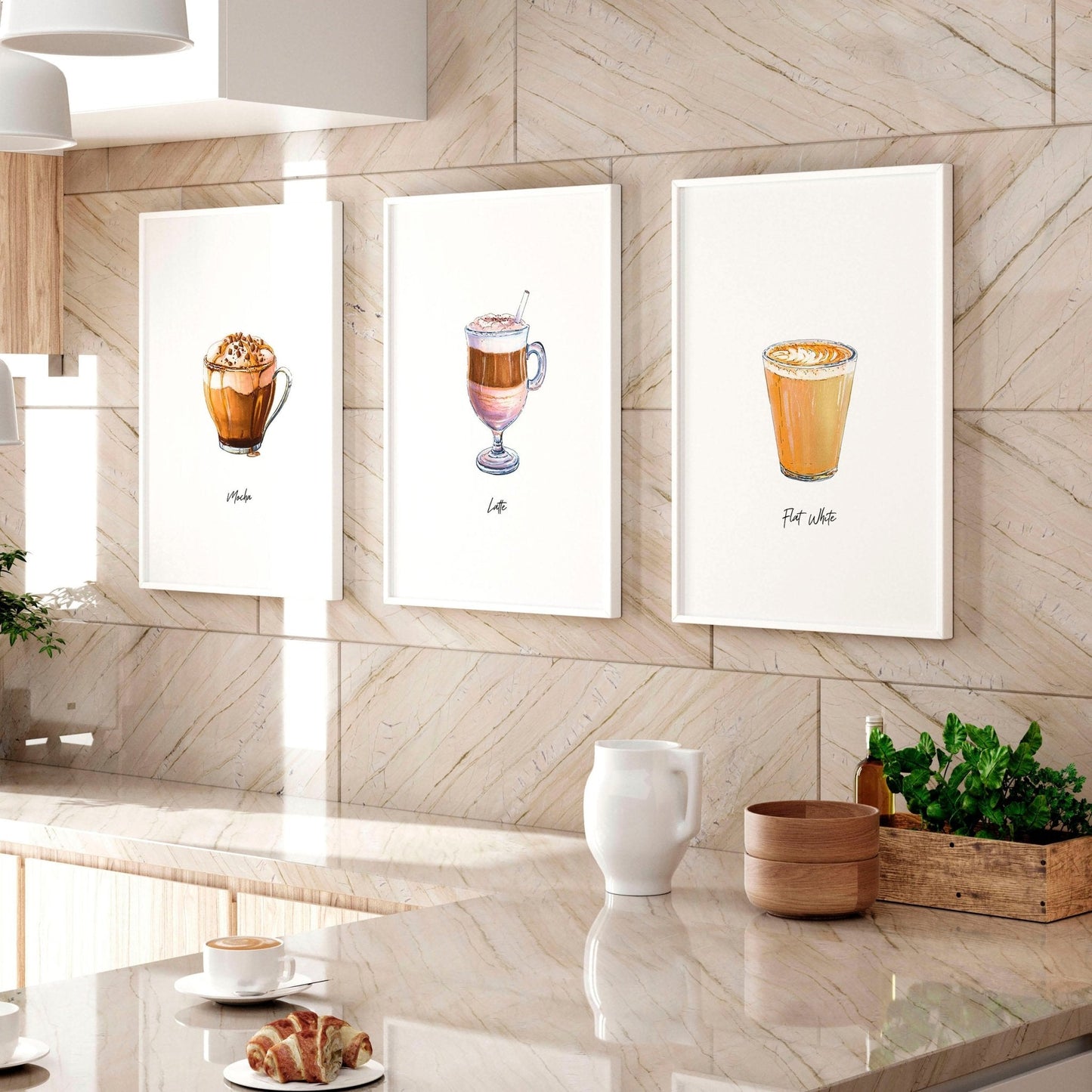 Coffee prints | set of 3 wall art prints