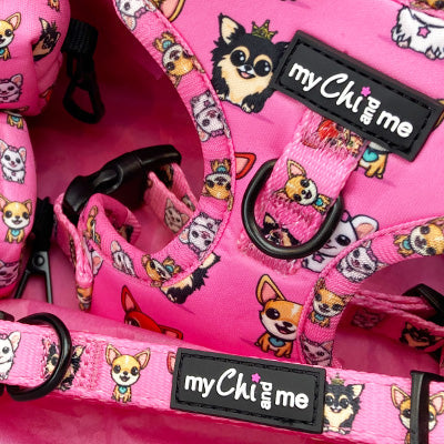 Signature Pink Chihuahua Print Exclusive Designer Collar by My Chi and Me