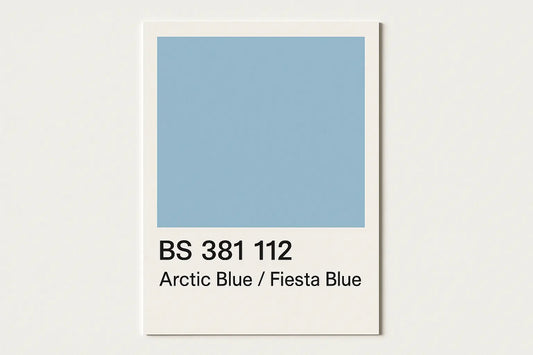 British Standard  381 112 Arctic blue / Fiesta Blue 400ml Aerosol Available in any Finish