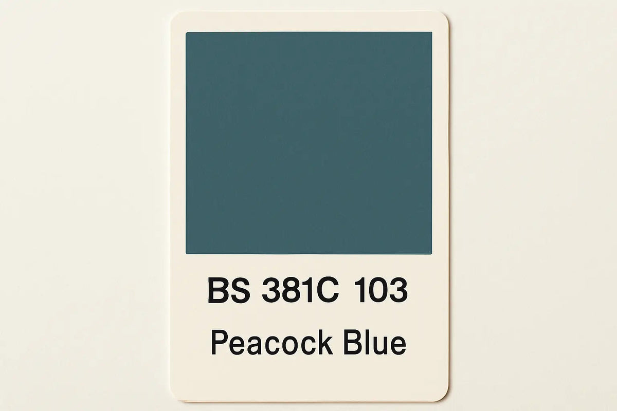 British Standard 381C  103 Peacock blue 400ml Aerosol Available in any Finish