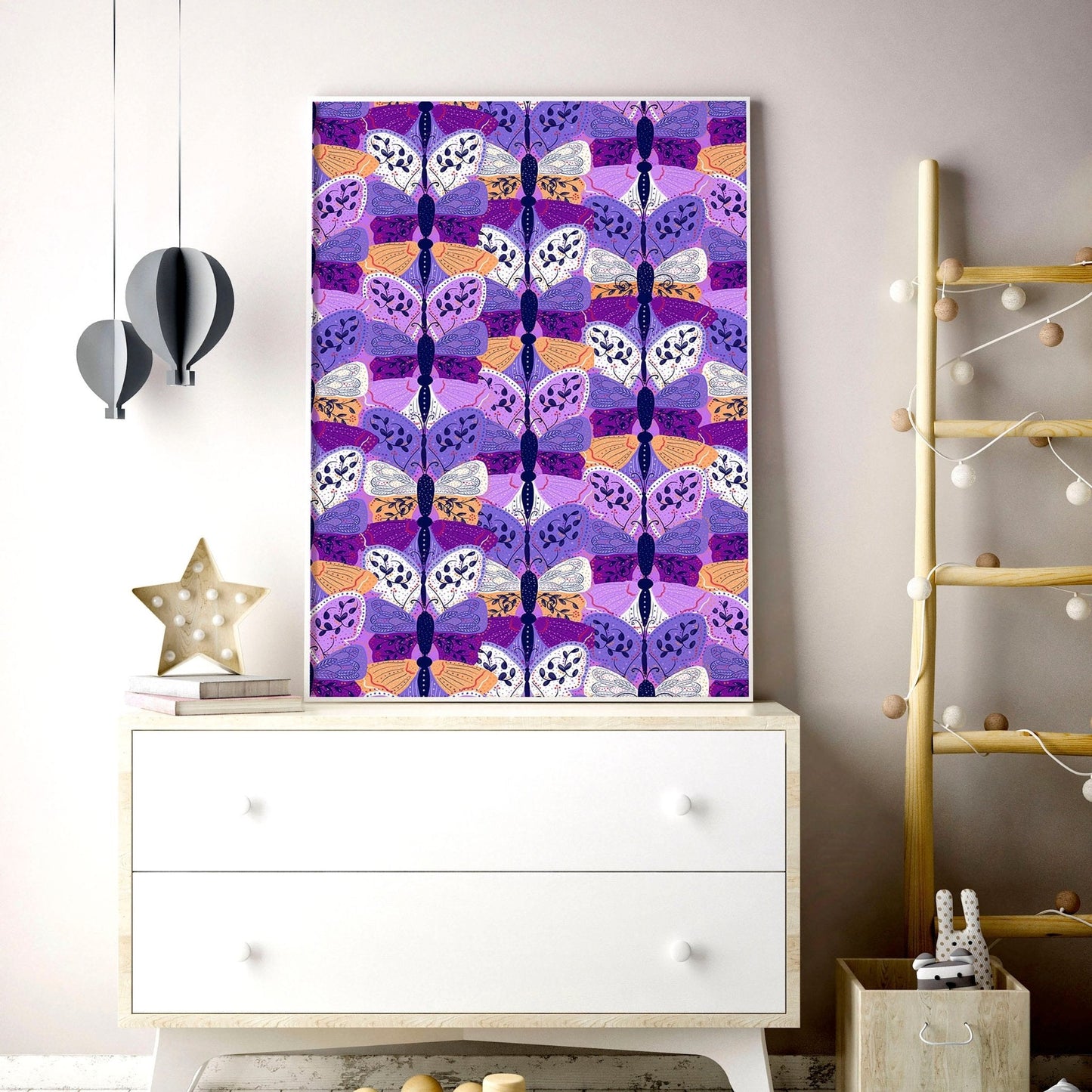 Butterflies wall art | set of 2 Wall art for Nursery