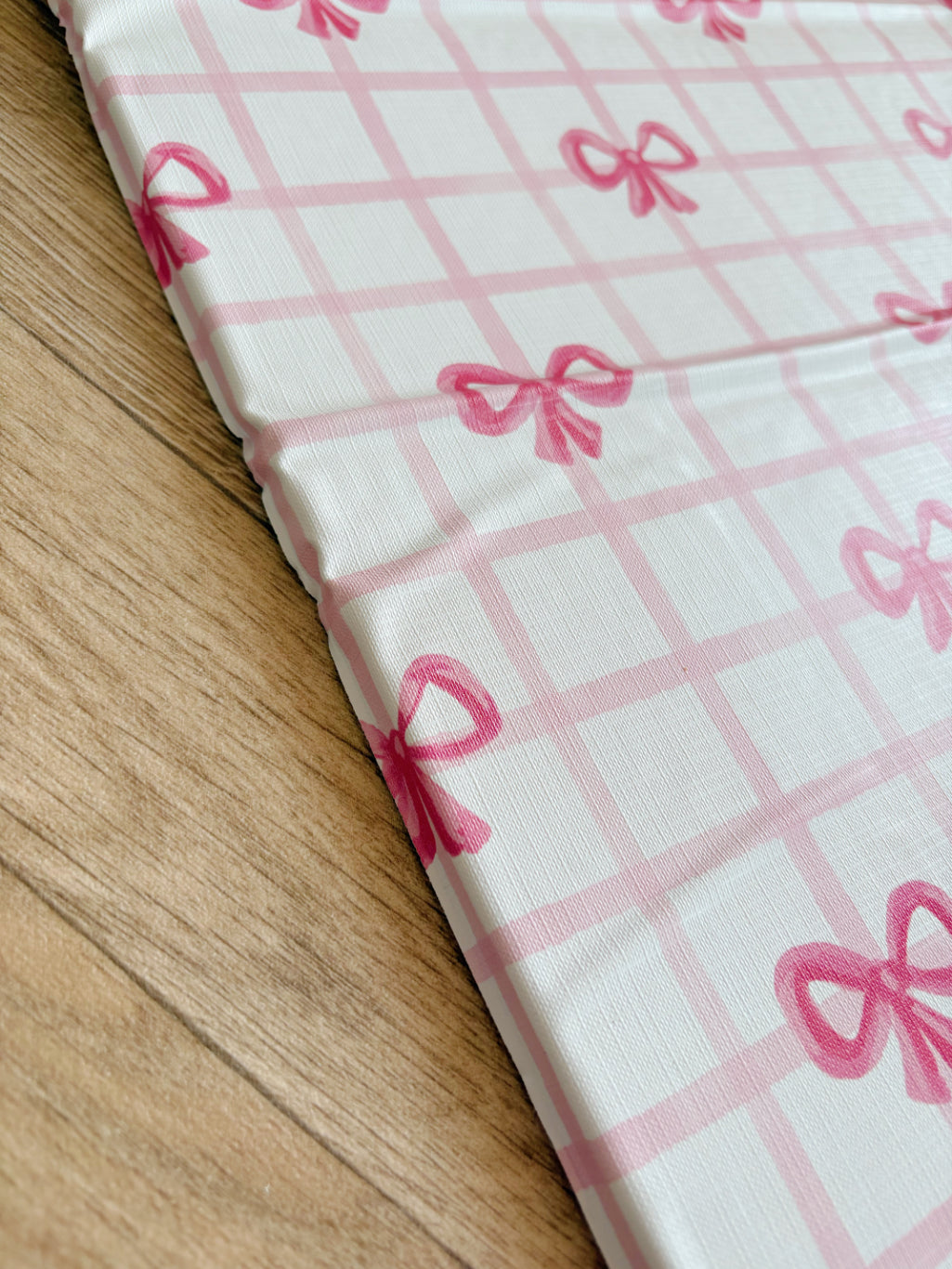 Travel Changing Mat - Pink Bows