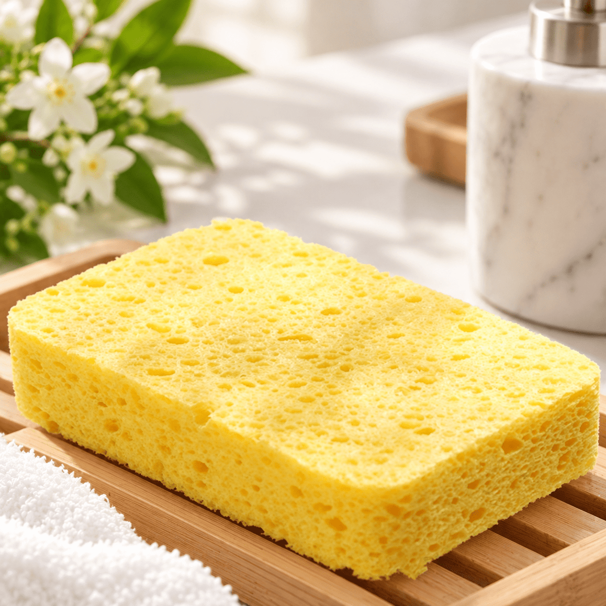 Compostable Cellulose Sponges – Plastic-Free, Biodegradable & Reusable