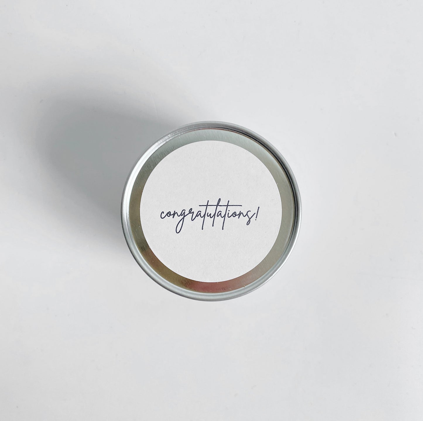 Travel Size 'Congratulations' Candle
