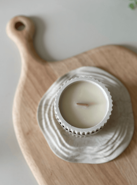 Cookie Crumbs Stoneware Soy Candle – Warm Scandi-Inspired Aroma