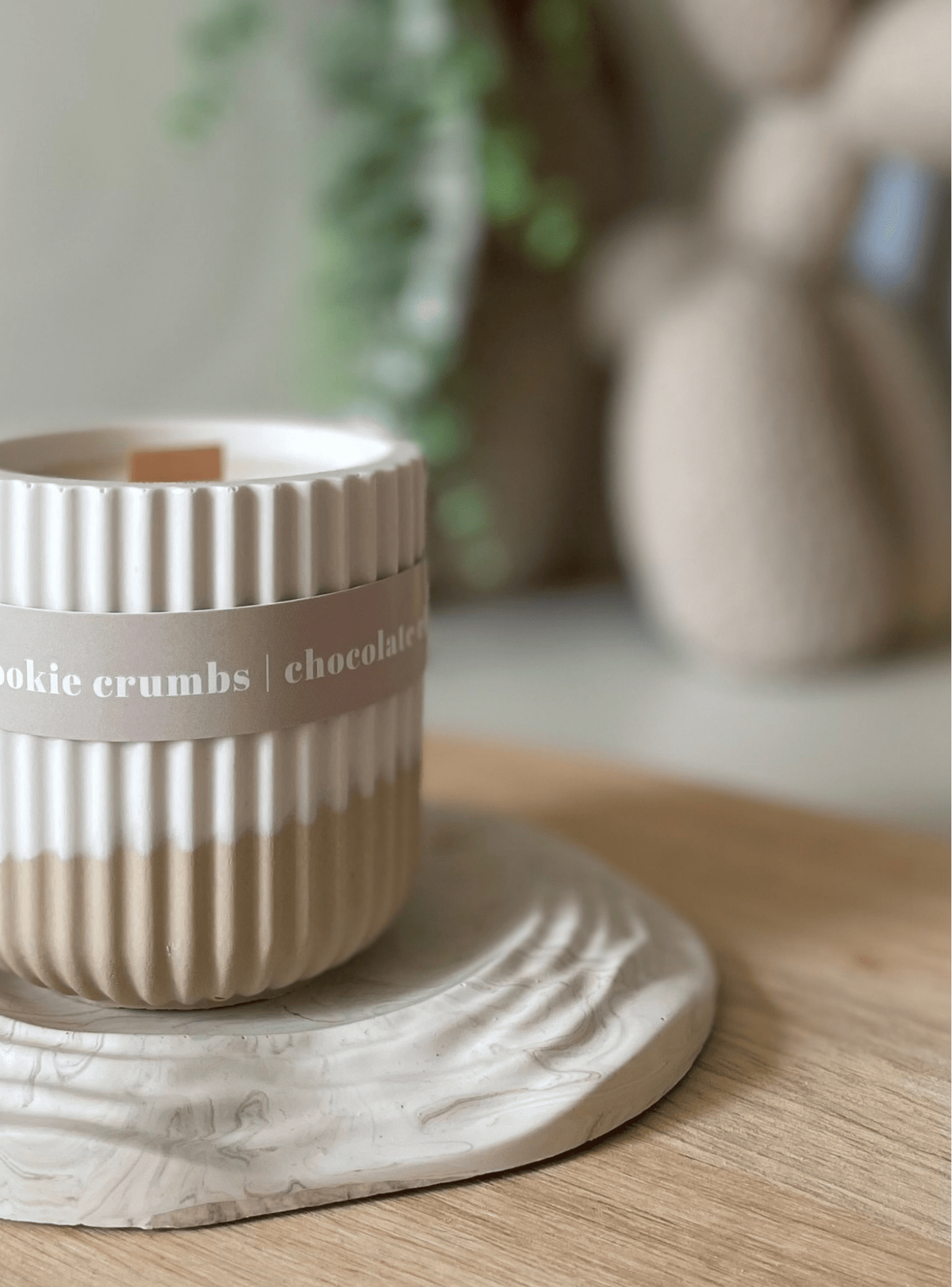 Cookie Crumbs Stoneware Soy Candle – Warm Scandi-Inspired Aroma
