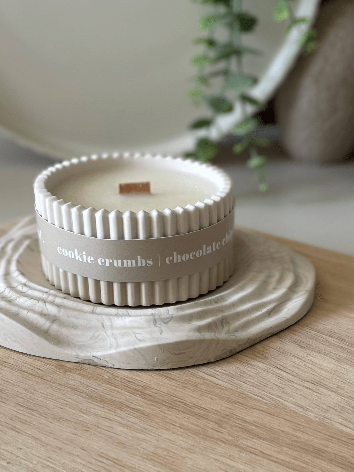 Cookie Crumbs Stoneware Soy Candle – Warm Scandi-Inspired Home Scent