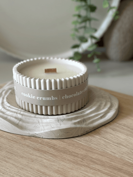 Cookie Crumbs Stoneware Soy Candle – Warm Scandi-Inspired Home Scent