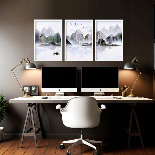 Cool office decor | set of 3 wall art prints