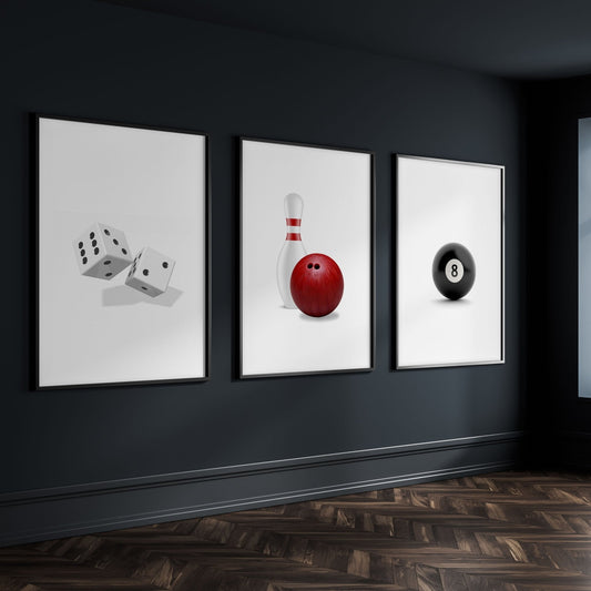 Cool Wall Art | Set of 3 Pop Wall art Prints