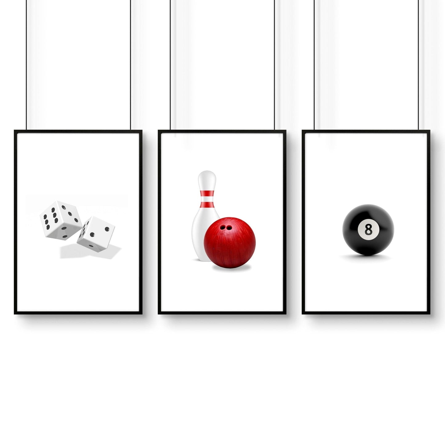 Cool Wall Art | Set of 3 Pop Wall art Prints