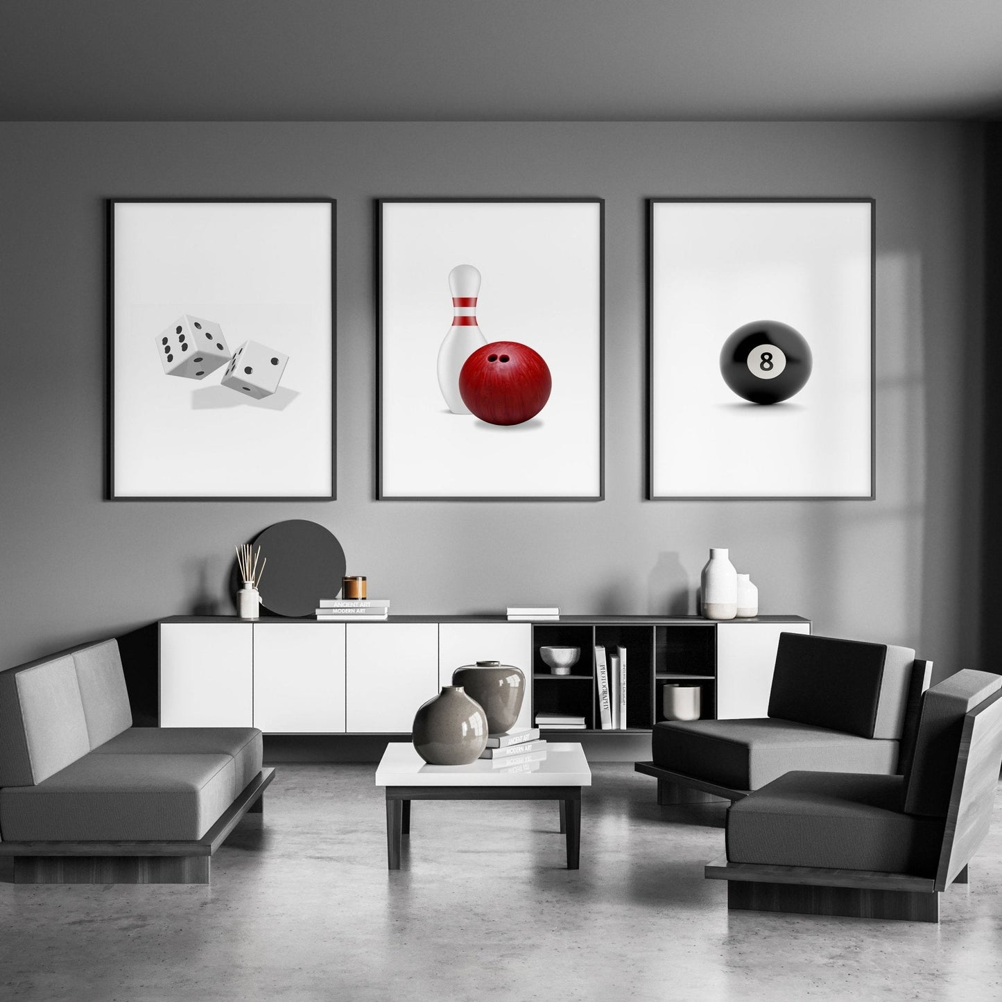 Cool Wall Art | Set of 3 Pop Wall art Prints