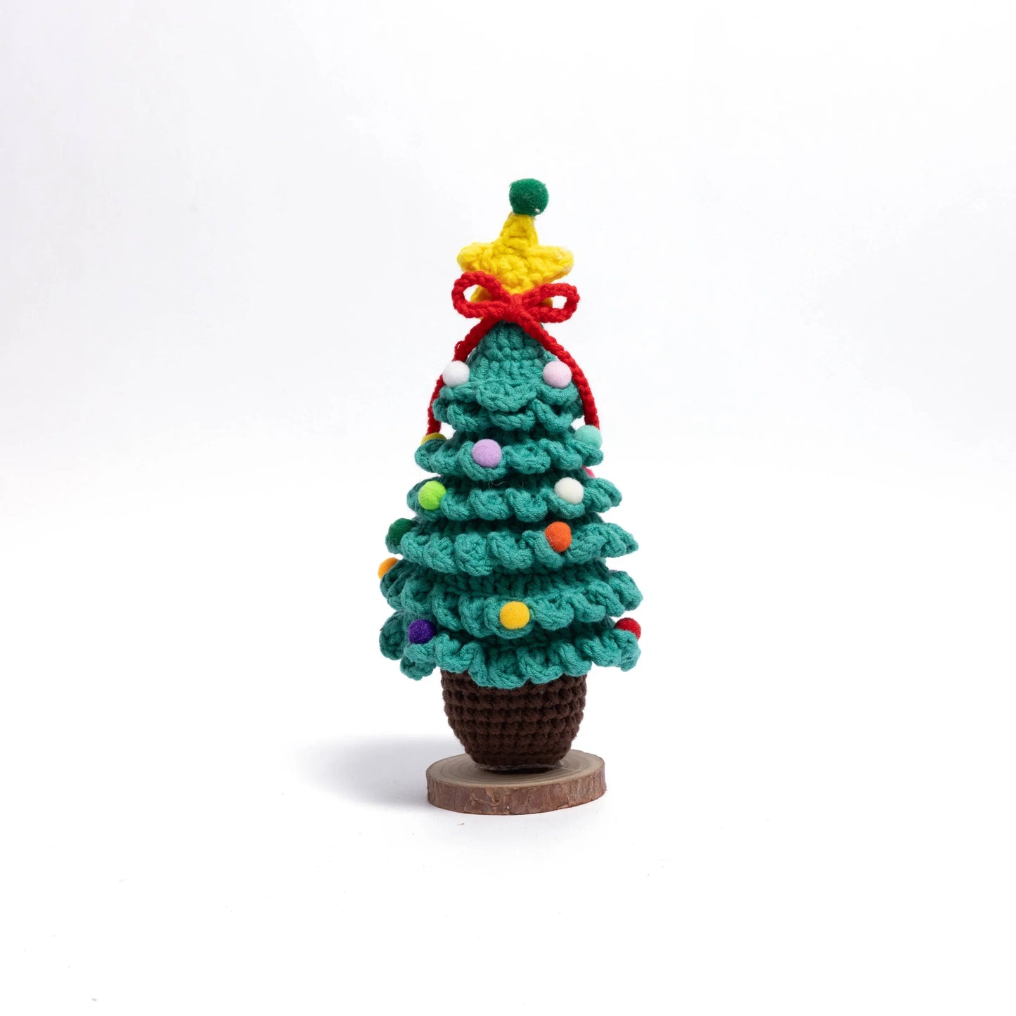 Handmade Crochet Christmas Tree Tabletop Decor – Cozy Festive Holiday Collection