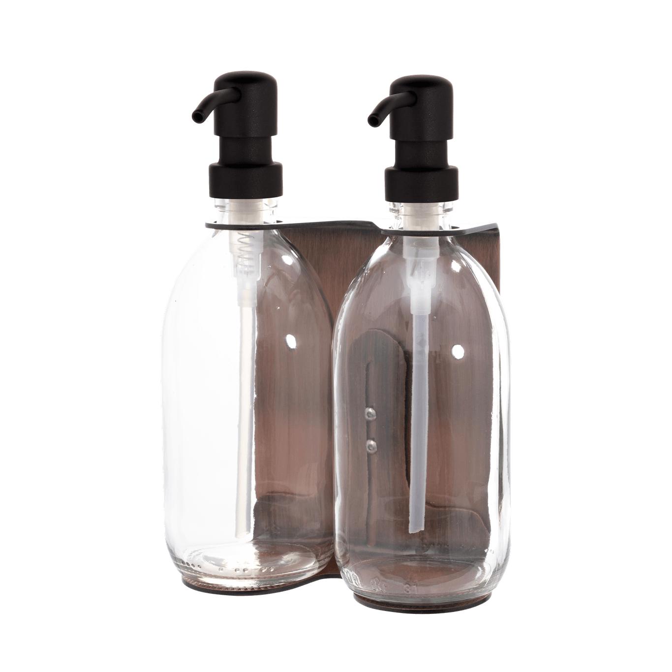 Copper Double Wall Mounted Soap Dispenser