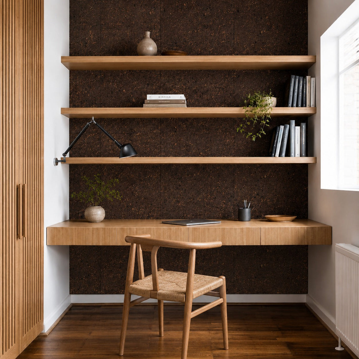 Cork Notice Board Wall Tiles | Dark | 900 x 600 x 8 mm