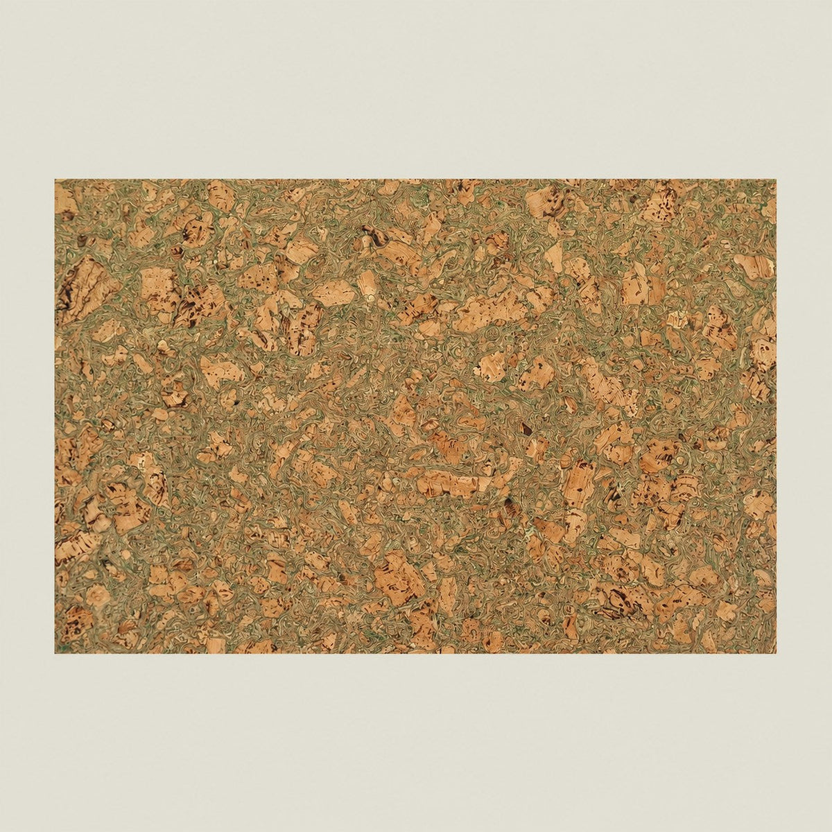 Cork Notice Board Wall Tiles | Twist Green | 900 x 600 x 8 mm