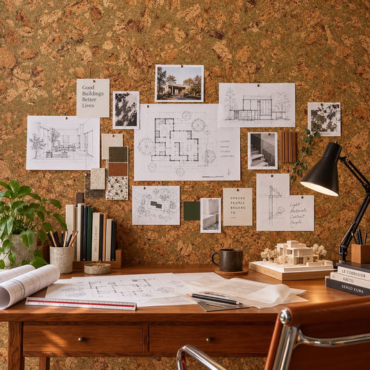 Cork Notice Board Wall Tiles | Twist Green | Samples