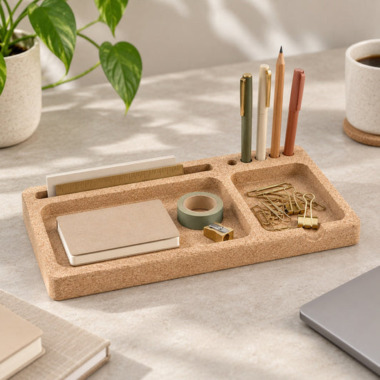 Cork Desk Organiser
