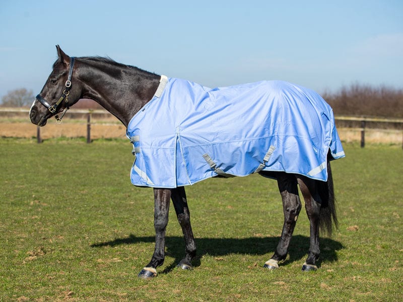 50g Detachable Neck Turnout Rug - Cornflower