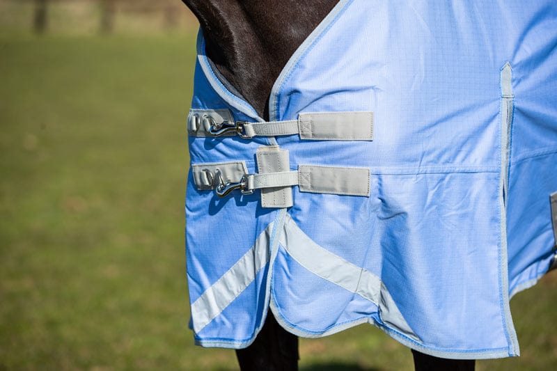 50g Detachable Neck Turnout Rug - Cornflower