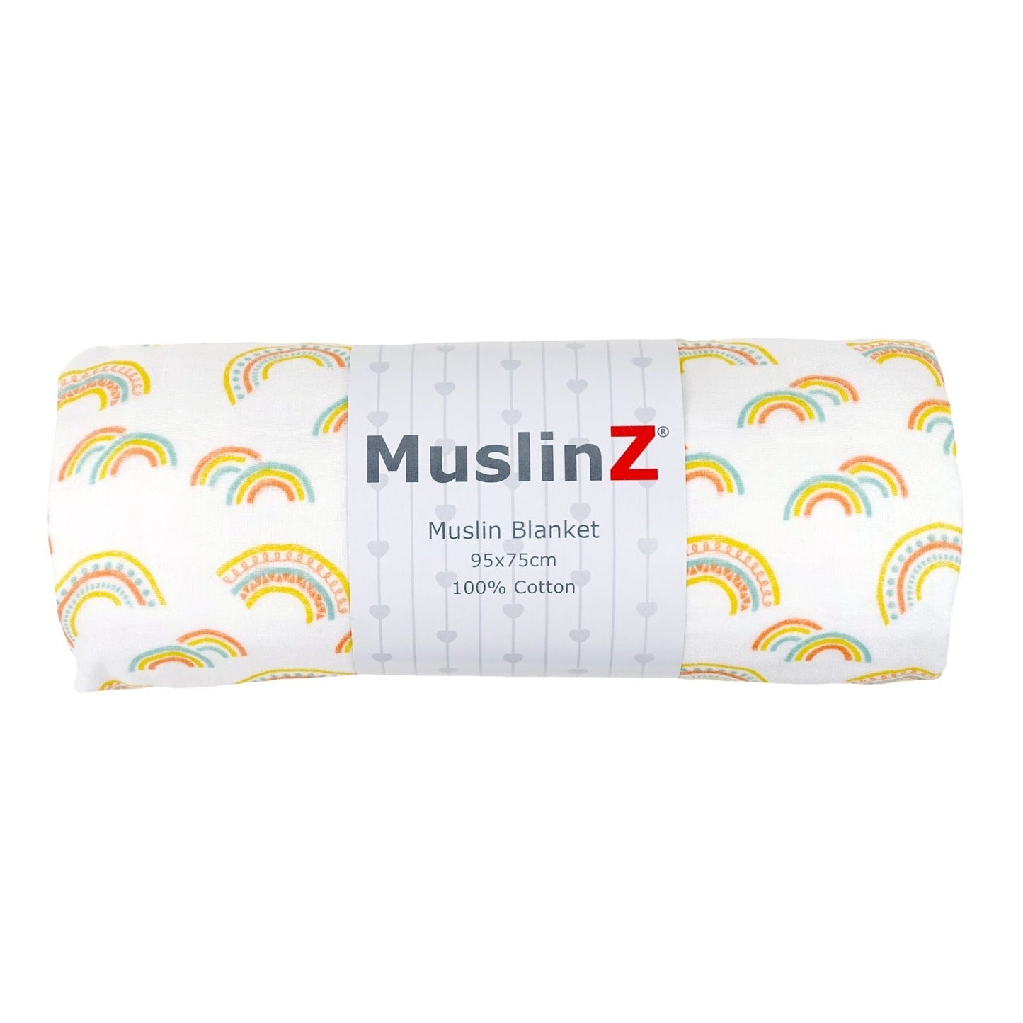 Cotton Muslin Baby Blanket - Rainbow or Woodland