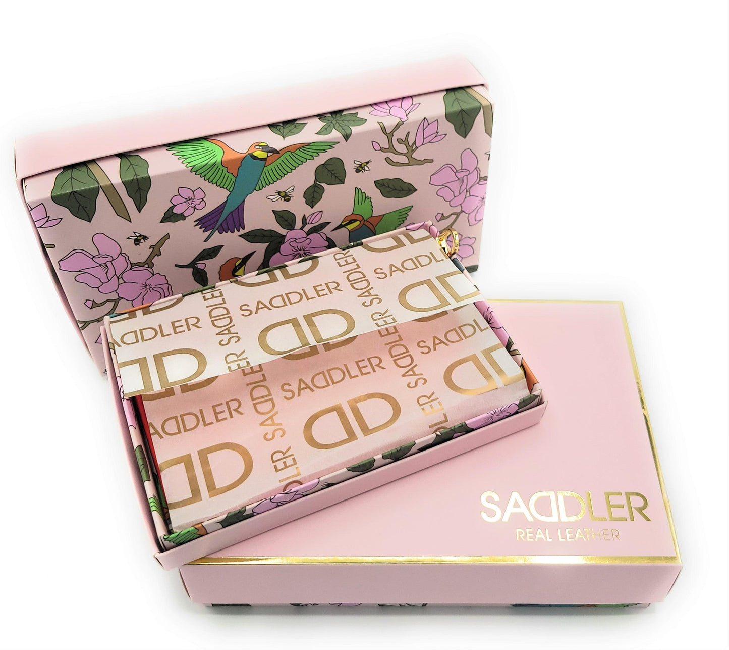 SADDLER RUBY Real Leather Designer RFID Ladies Wallet with Zip | Gift Boxed