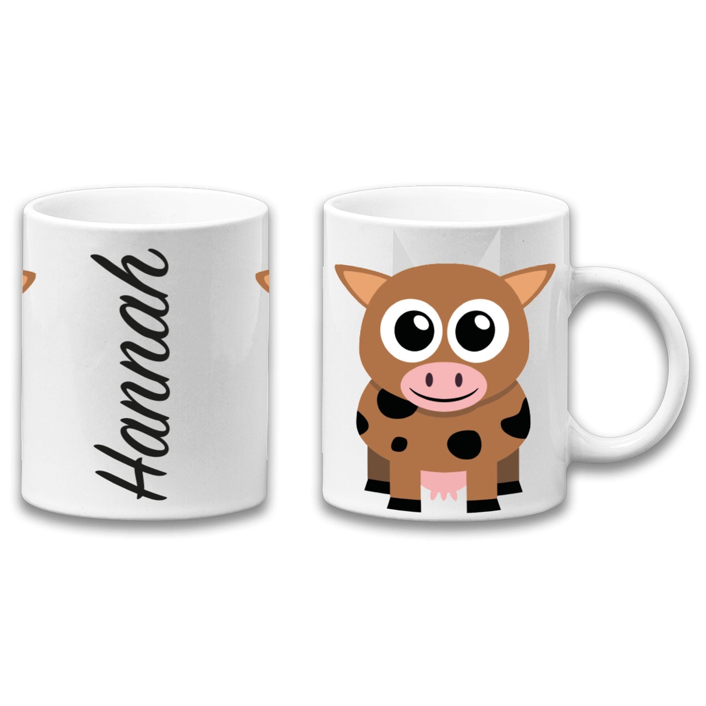 Adorable Cow Personalised Your Name Gift Mug