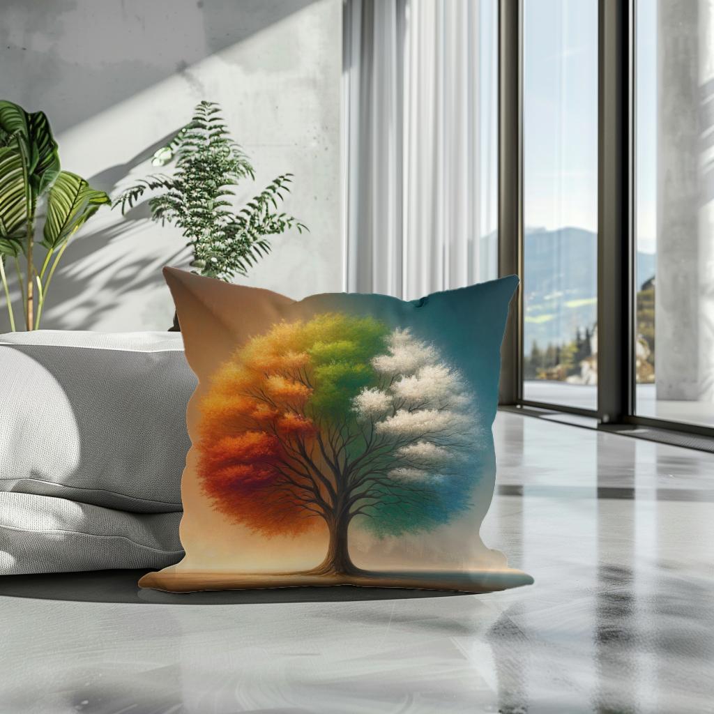 Seasonal Symphony Cotton Cushion