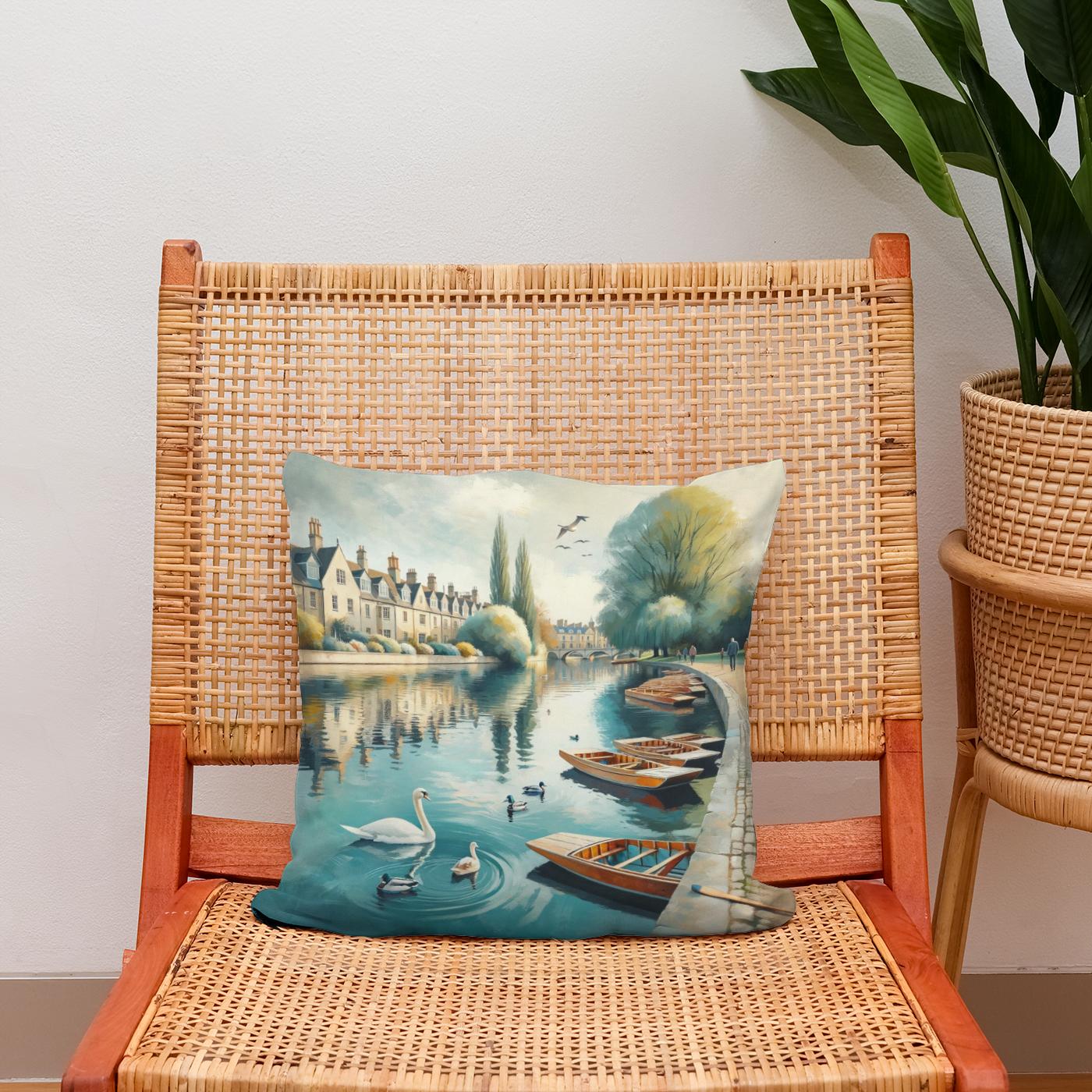Cambridge Calm Cotton Cushion