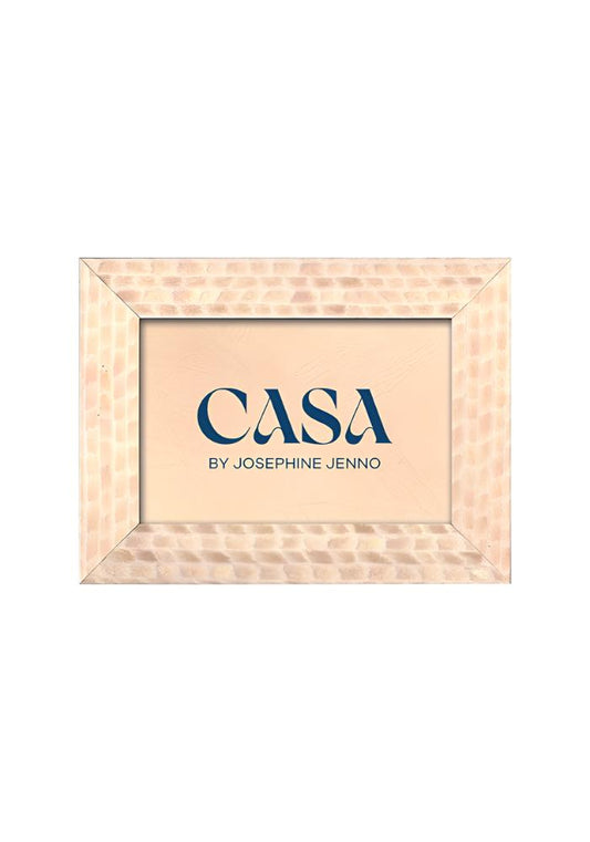 Cream and Beige Patterned Photo Frame 6x4"
