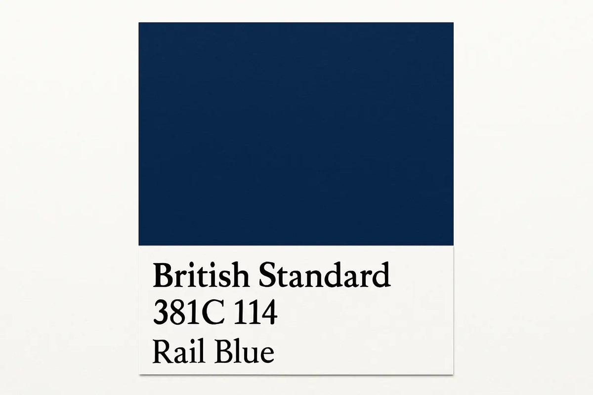 British Standard 381C 114 Rail blue   400ml Aerosol Available in any Finish