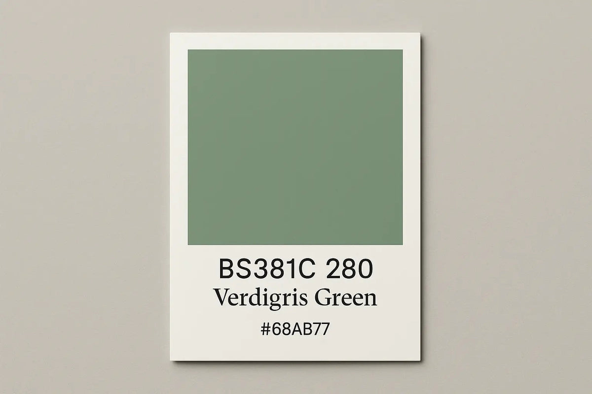 381C 280 Verdigris green 400ml Aerosol Available in any Finish