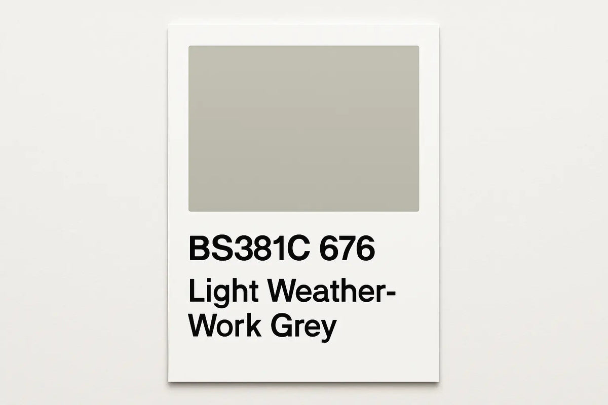 381C 676 Light weather-work grey 400ml Aerosol Available in any Finish