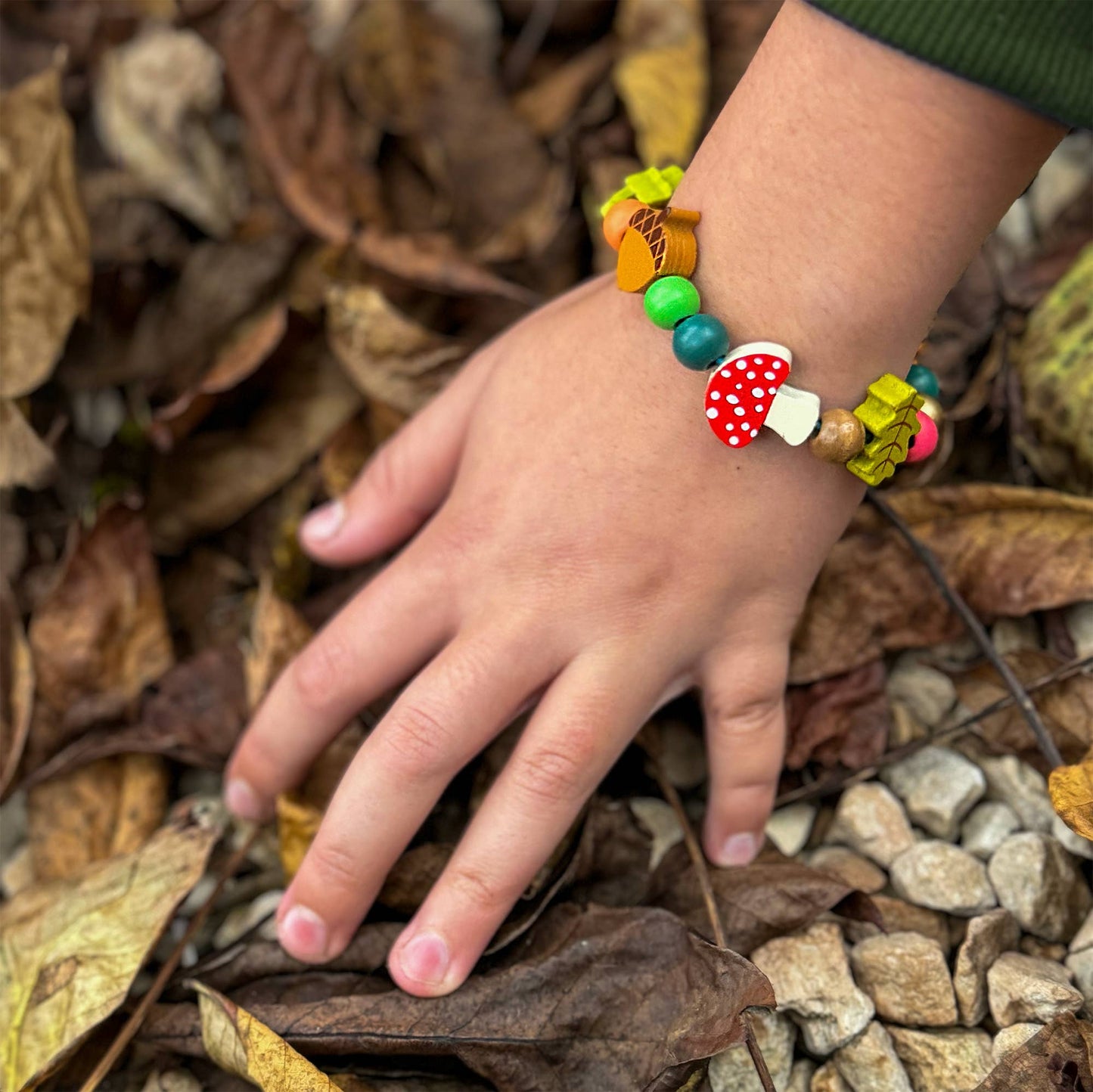 Create Your Own Forest Bracelet Craft Gift Kit in Reusable Tin