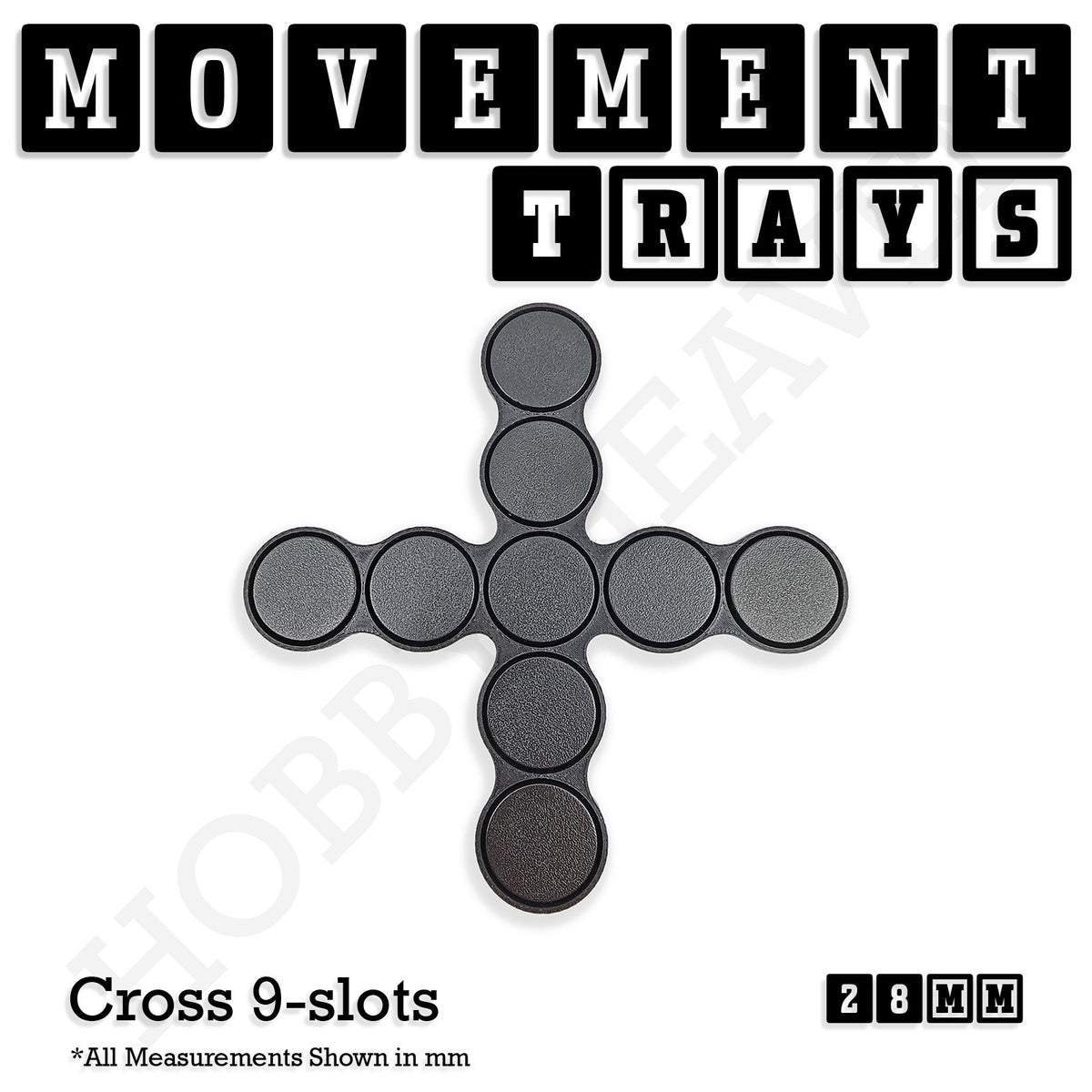 28mm Movement Trays for Tabletop Games | Wargaming | Full Range