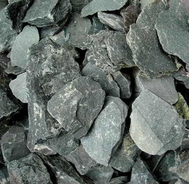 Welsh Green Crushed Slate Chippings 40mm Bulk Bag