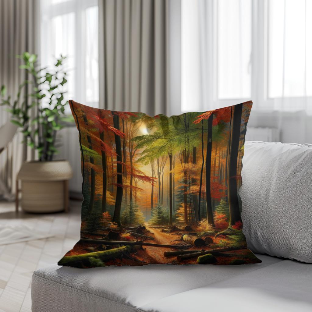 Autumnal Whisper Cotton Cushion